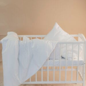 Posteljina za dječji krevetić - bijela