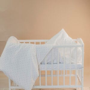 Posteljina za dječji krevetić - točkice