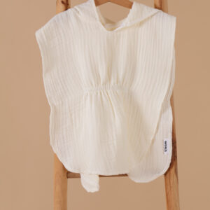 Pončo za plažu- muslin - bež