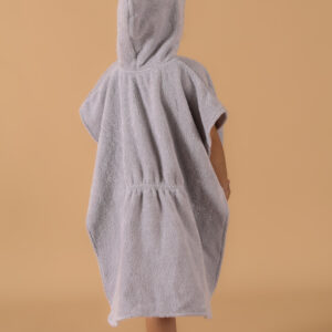 Pončo za plažu- frotir siva