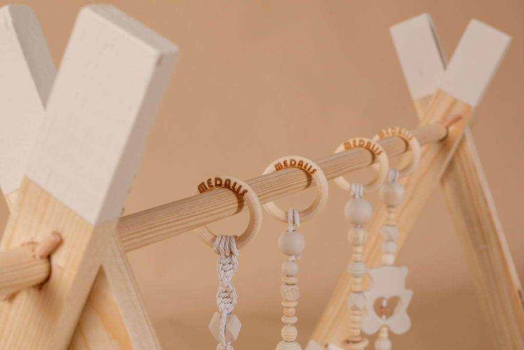 Montessori BABY GYM by Medalis - slonova kost - Slika 3