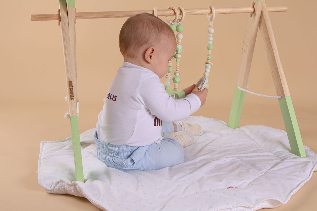 Drveni montessori BABY GYM by Medalis - zeleni - Slika 5