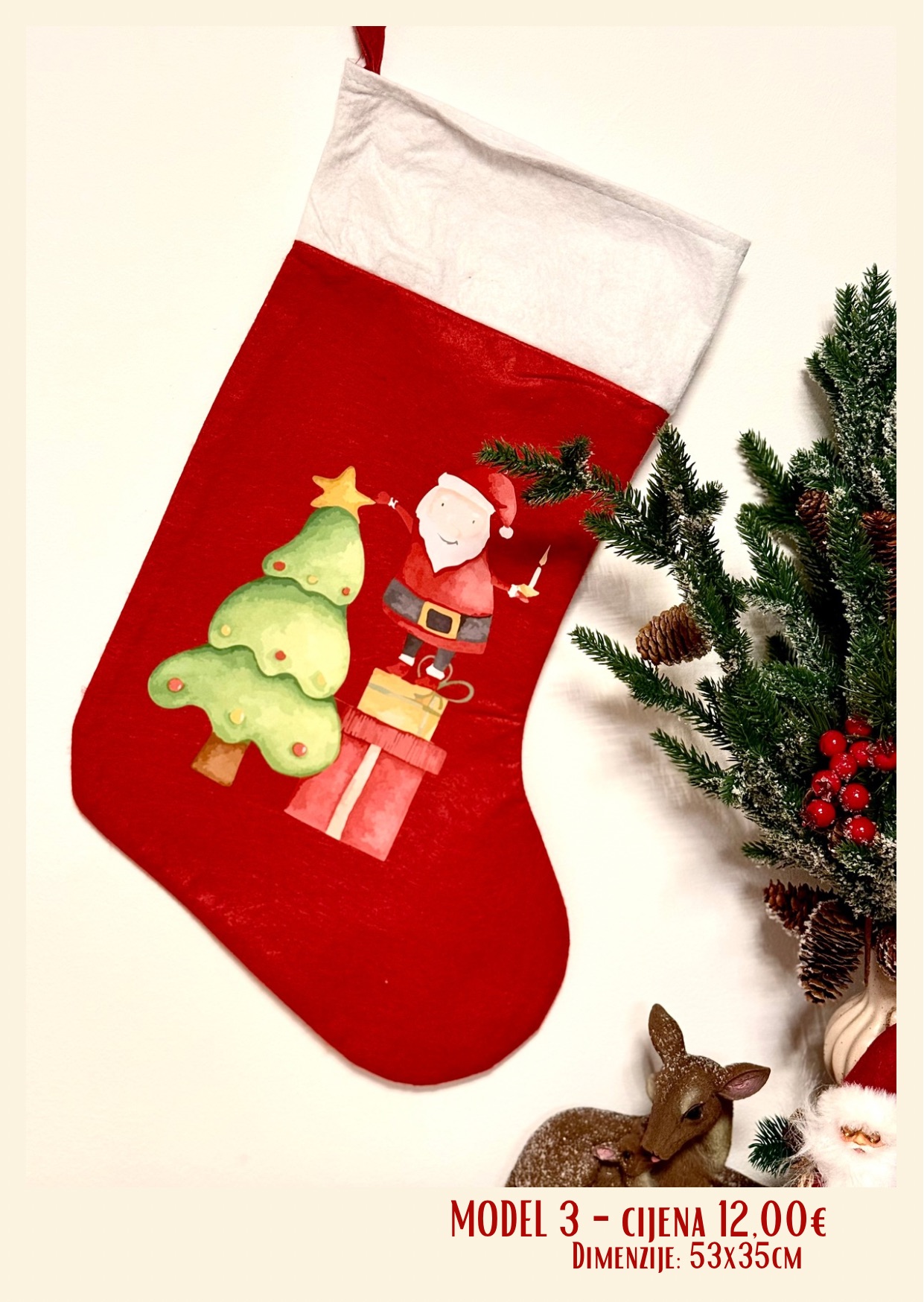 Čizmica za Sv. Nikolu - personalizirana - Slika 3