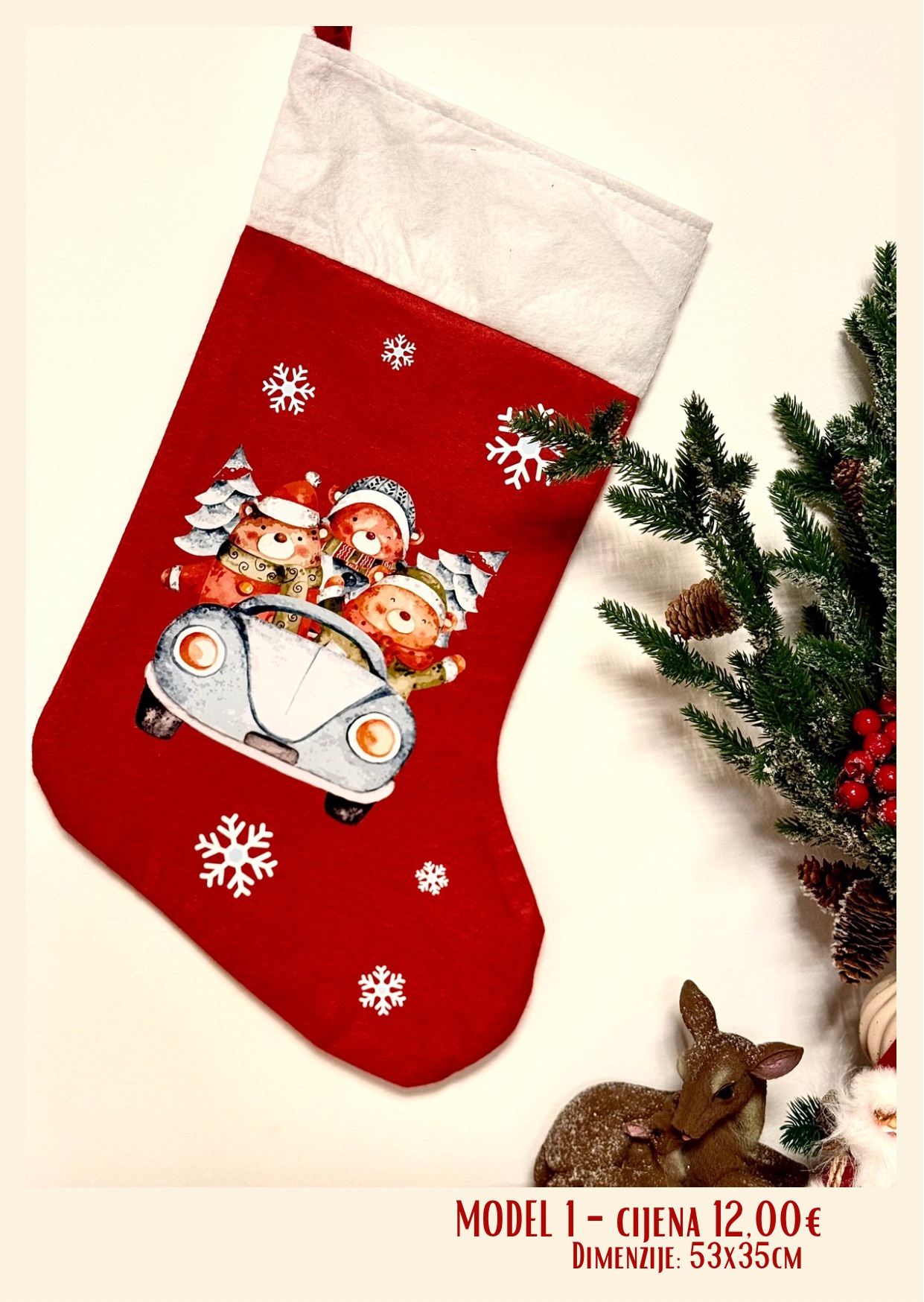 Čizmica za Sv. Nikolu - personalizirana